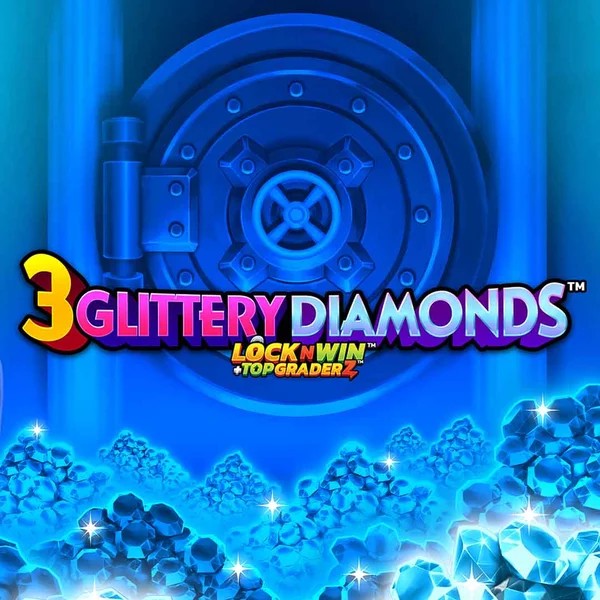 3 Glittery Diamonds by PearFiction Studios, showcased at 5gringo-casino.gr – game logo