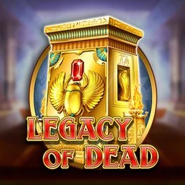 Slots logo of Legacy of Dead from Play’n GO at 5Gringos Casino