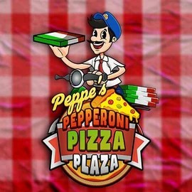 Peppe’s Pepperoni Pizza Plaza slot logo by Pragmatic Play at 5Gringos Casino